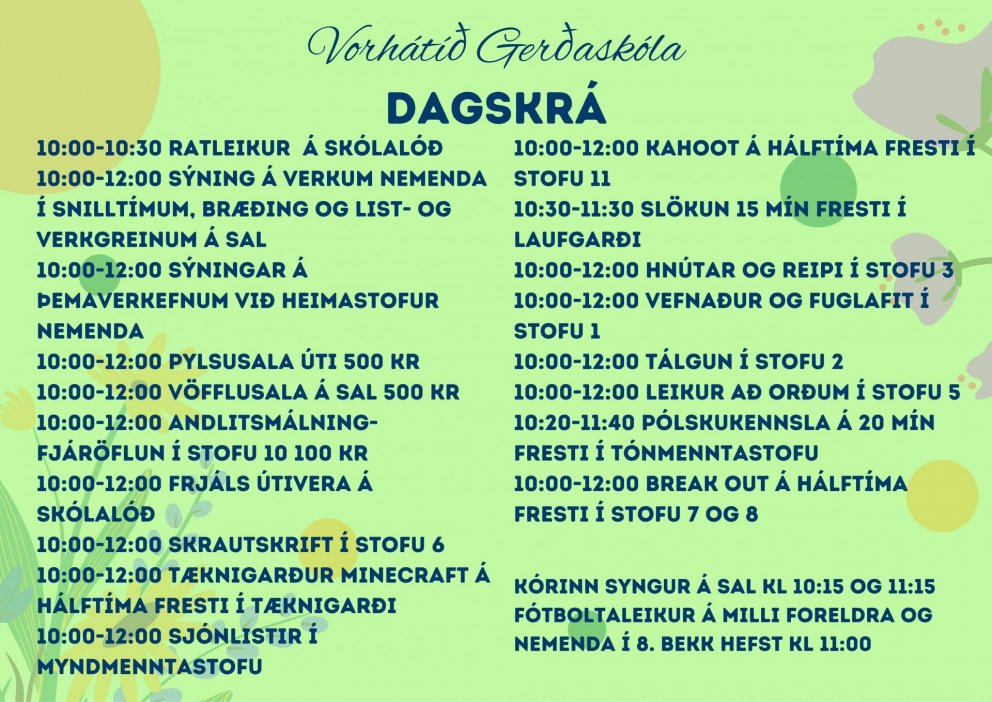Vorhátíð Gerðaskóla