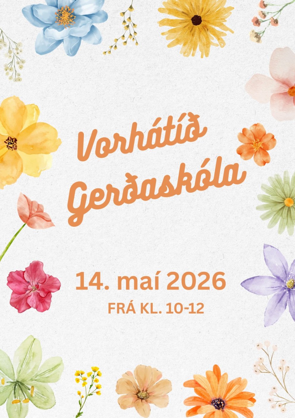 Vorhátíð Gerðaskóla 14. maí.