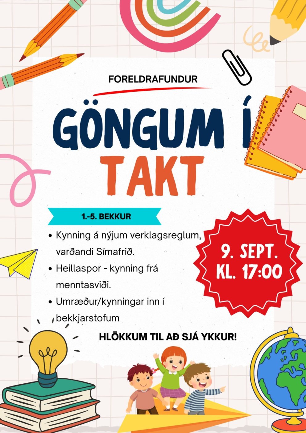 Foreldrafundir 1.-5.bekkur