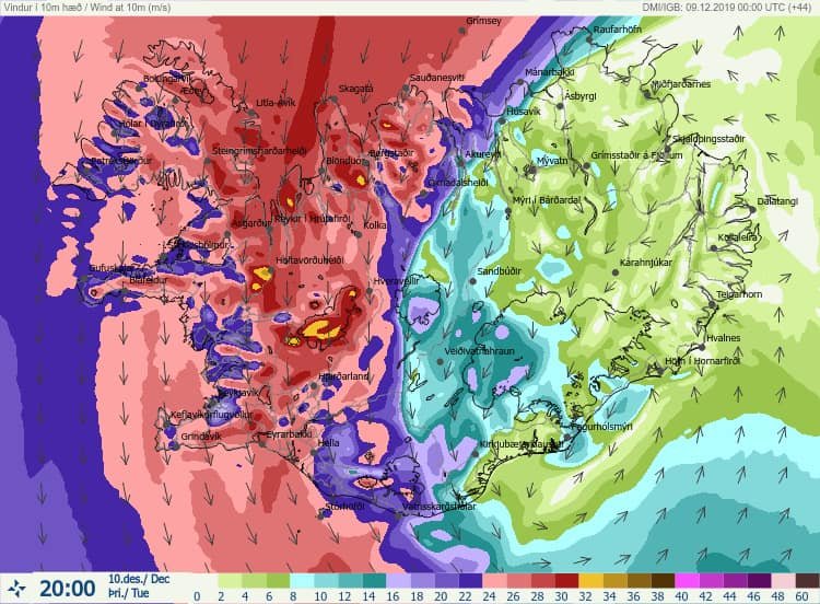 Veðrið næstu daga