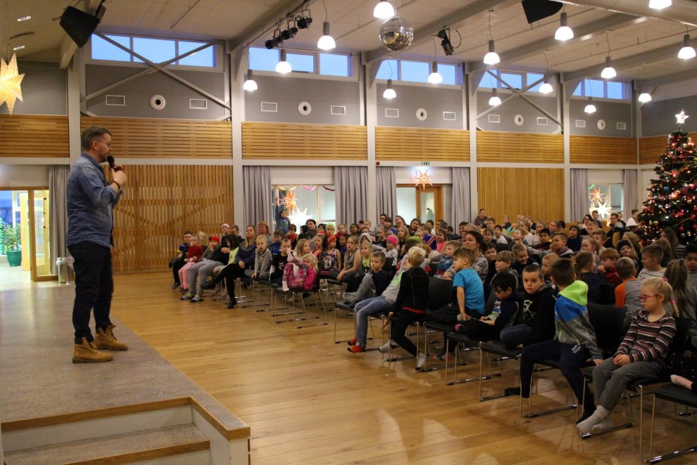 Gunnar Helgason í heimsókn