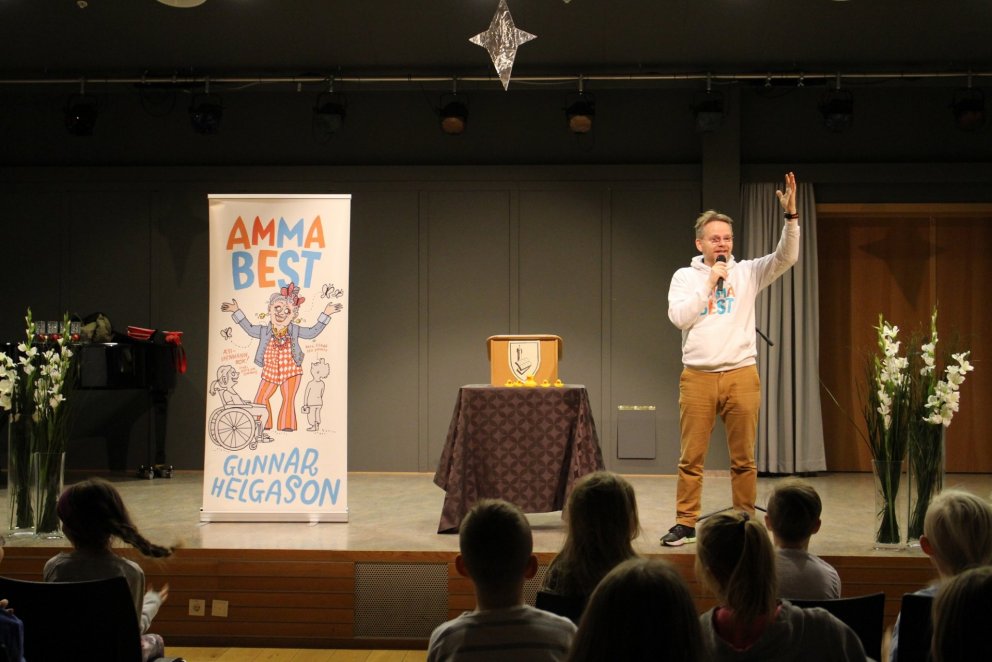 Gunnar Helgason í heimsókn