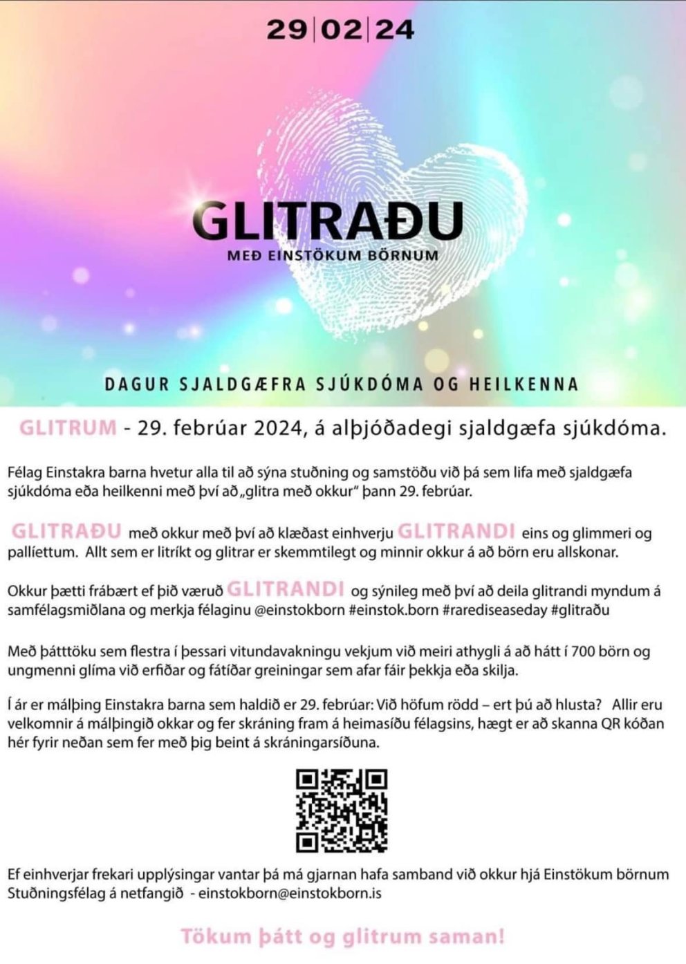 GLITRAÐU MEÐ EINSTÖKUM BÖRNUM