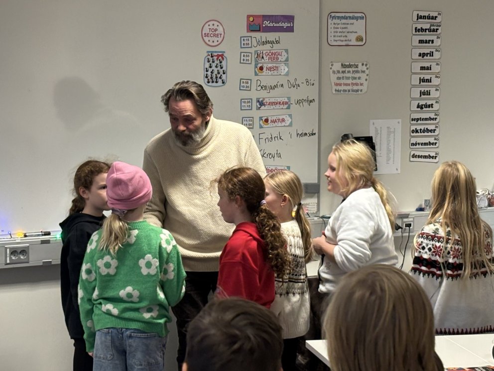 Friðrik Erlingsson í heimsókn