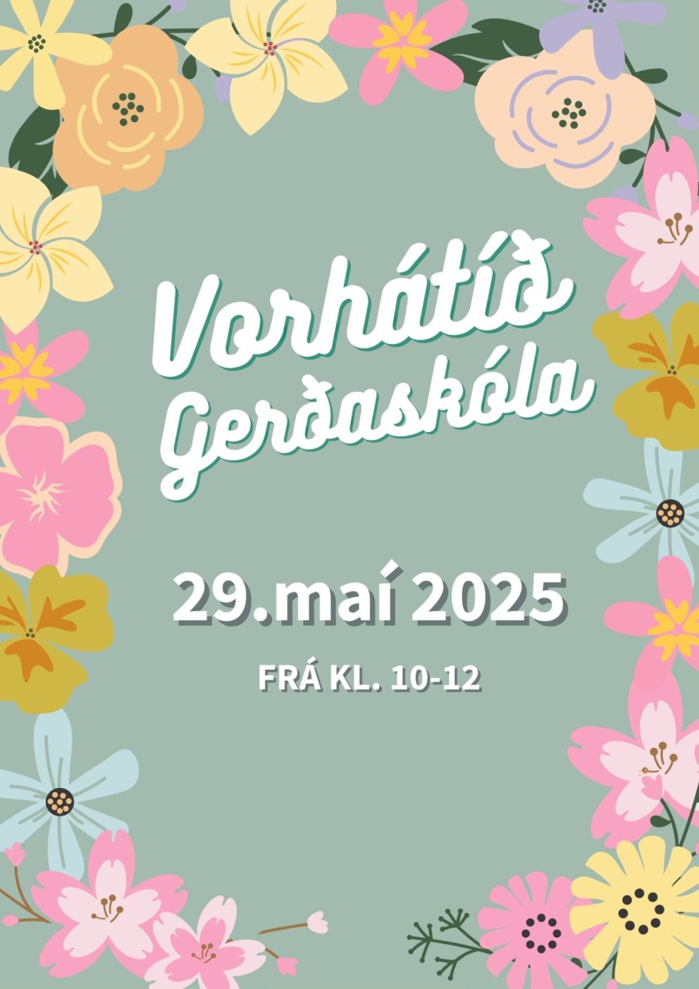 Vorhátíð Gerðaskóla 29. maí.
