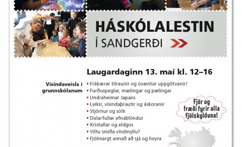 Háskólalestin í Sandgerði á laugardaginn