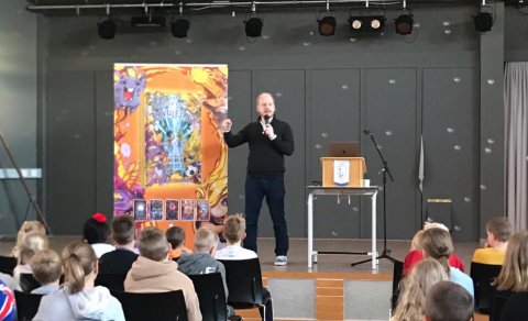 Ævar Þór rithöfundur í heimsókn