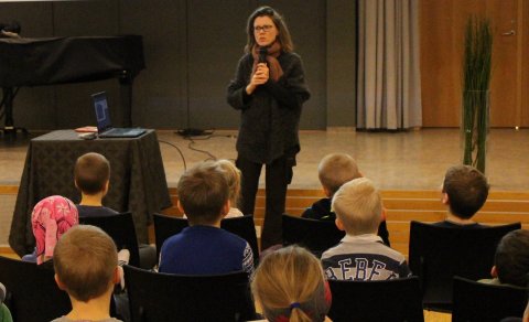 Gerður Kristný í heimsókn