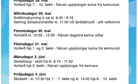 Framundan í Gerðaskóla