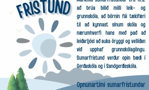 Sumarfrístund fyrir börn fædd 2019