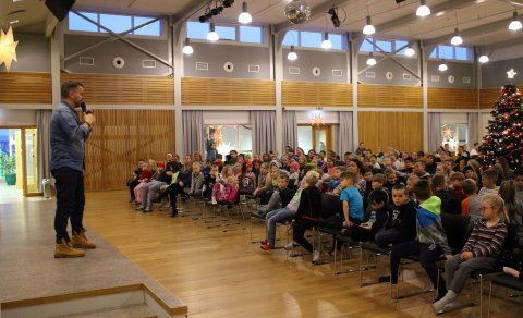 Gunnar Helgason í heimsókn