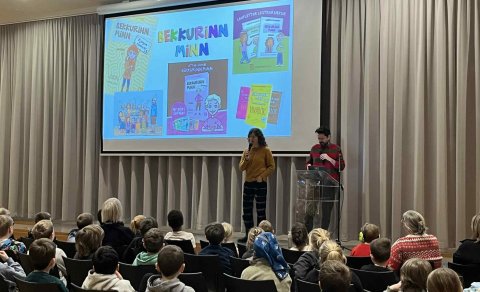 Rithöfundar í heimsókn.