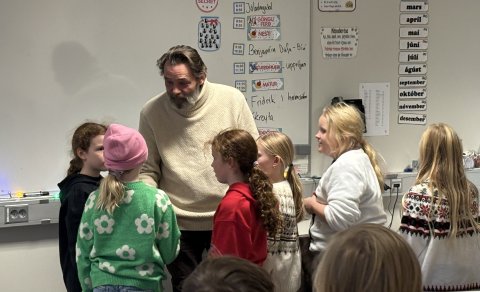 Friðrik Erlingsson í heimsókn