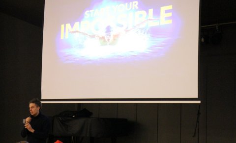 Már Gunnarsson í heimsókn