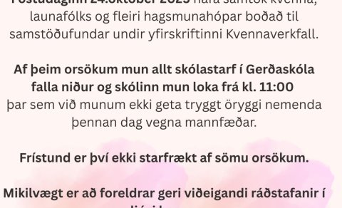 VINSAMLEGAST ATHUGIÐ!