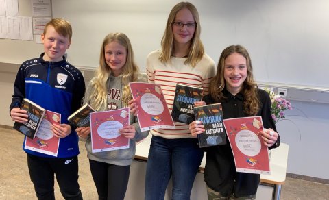 Fulltrúar Gerðaskóla í Stóru upplestrarkeppninni