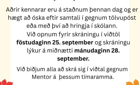 Samskiptadagur 30. september 2026