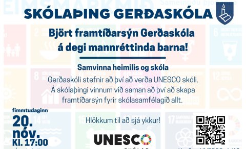 Skólaþing í Gerðaskóla á degi mannréttinda barna - 20. nóvember