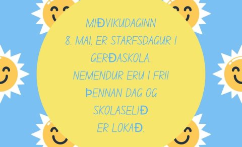Starfsdagur 8. maí