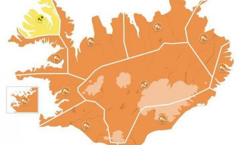 Appelsínugul viðvörun í fyrramálið